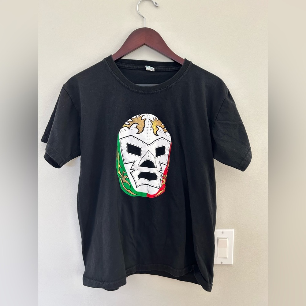 Lucha Libra Black Graphic Tee